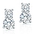 abordables Boucle d&#039;Oreille-Femme Boucles d&#039;oreille goujon Bijoux de Luxe Argent sterling Zircon Bijoux Pour