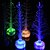 preiswerte Dekoration &amp; Nachtlicht-Weihnachtsbaum des Glühens 1pc führte farbändernde Faseroptik für Weihnachtshaupttabellen-Parteidekoration