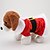 voordelige Hondenkleding-Hond kostuums Jassen Kleurenblok Cosplay Kerstmis ulko- Winter Hondenkleding Rood Kostuum Katoen S M L