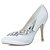 cheap Wedding Shoes-Women&#039;s Satin Spring / Summer / Fall Stiletto Heel Silver / Blue / Purple / Wedding / Party &amp; Evening
