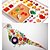 abordables Ballons-120pcs 3mmx53cm quilling papier (24 couleurs x5pcs / couleur) bricolage décoration d&#039;art