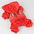 abordables Vêtements pour chiens-Chat Chien Pulls à capuche Cosplay Mariage Hiver Vêtements pour Chien Rouge Costume Velours côtelé XS S M L XL