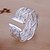 abordables Bague-Alliances Femme Argent pur Argent pur Ajustable / 8 Argent