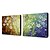 levne Květinové či botanické obrazy-Hang-malované olejomalba Ručně malované - Abstraktní Současný styl Obsahovat vnitřní rám