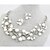 cheap Jewelry Sets-Women&#039;s Pearl Jewelry Set Flower Flower Ladies Personalized European Fashion Pearl Imitation Pearl Rhinestone Earrings Jewelry Gold / Silver For Wedding Party Birthday Engagement Gift Masquerade