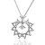 preiswerte Halsketten-Damen Kreisform Geometrische Form Modisch Halsketten Anhängerketten Statement Ketten Anhänger Sterling Silber Zirkon Kubikzirkonia