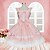 cheap Ethnic &amp; Cultural Costumes-Sweet Lolita Dress Lolita Women&#039;s Dress Cosplay Sleeveless Medium Length Halloween Costumes