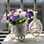 cheap Artificial Flower-Branch Polyester Plastic Daisies Tabletop Flower Artificial Flowers