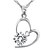 cheap Necklaces-Women&#039;s Pendant Necklaces Crystal Sterling Silver Love Jewelry For