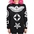 cheap Women&#039;s Hoodies &amp; Sweatshirts-Women&#039;s Round Collar Cross Print Long Sleeves Pullover Sweatshirt Hoodie