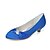 abordables Chaussures de mariée-Femme Chaussures Satin Printemps / Eté / Automne Kitten Heel Argenté / Bleu / Violet / Mariage / Soirée &amp; Evénement