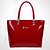 cheap Handbag &amp; Totes-Women Bags All Seasons Patent Leather Shoulder Bag Tote with for Event/Party Casual Formal Office &amp; Career Black Red Blue Cream