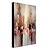 billiga Abstrakta målningar-HANDMÅLAD Abstrakt Vertikal,Klassisk Traditionellt En panel Hang målad oljemålning For Hem-dekoration