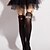 abordables Bas-Gothique Lolita Robe Chaussettes / Bas Chaussettes longueur cuisses Diable Velours Accessoires Lolita