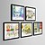 cheap Prints-Framed Canvas Framed Set - Architecture PVC Illustration Wall Art