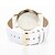 voordelige Dameshorloges-De onitime vrouwen bloempatroon pu band quartz horloge (wit)