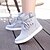 cheap Women&#039;s Sneakers-Women&#039;s Shoes Canvas Spring Summer Fall Comfort Flat Heel Booties/Ankle Boots Buckle Lace-up for Casual Grey Black