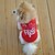 billiga Hundkläder-Katt Hund T-shirt Bokstav &amp; Nummer Cosplay Bröllop Hundkläder Purpur Röd Kostym Cotton XS S M L