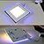 זול נורות LED שקועות-6W ultrathin אור פאנל LED צבע כפול מרובע הוביל אור התקרה