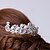 voordelige Bruiloft Zendspoel-Vrouwen Bergkristal / Licht Metaal Helm-Bruiloft / Speciale gelegenheden Tiara&#039;s / Hoofdbanden Helder / Rood