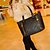 cheap Handbag &amp; Totes-Women Bags PU Tote for Casual All Seasons Black