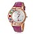 abordables Relojes de mujer-Mujer Cuarzo PU Banda Destello Blanco / Rojo / Morado Marca-