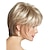 abordables Pelucas sintéticas de moda-mujeres medianas pelucas de cabello dama marrón rectas cortas sintéticas