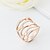 cheap Rings-Ring Fashion Party Jewelry Gold Plated Women Statement Rings 1pc,One Size Gold / Silver