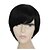 cheap Human Hair Capless Wigs-100% Human Hair Short Black Capless Straight Hair Wig with Side Bangs