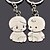 cheap Keychain Favors-Personalized Engraving Child Metal Couple Keychain