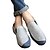 abordables Chaussures Sans Lacets &amp; Mocassins Homme-Homme Casual Automne Hiver Talon Plat Mocassin Tissu Marron Bleu