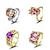olcso Gyűrűk-Női Több kőből álló Ötvözet Kör Ékszerek Jelmez ékszerek