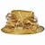 billige Festhatte-Organza Kentucky Derby Hat / Hatte med 1 Speciel Lejlighed Medaljon