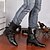 voordelige Herenlaarzen-Heren Comfort schoenen Lente / Herfst Causaal Laarzen Imitatieleer 25.4-30.48 cm / Kuitlaarzen Zwart
