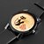 voordelige Trendy Horloge-Dames Modieus horloge Kwarts Vrijetijdshorloge PU Band Heart Shape Cartoon Zwart Orange