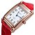 Недорогие Модные часы-Жен. Модные часы Повседневные часы Кварцевый Горячая распродажа Кожа Группа Блестящие Черный Белый Красный Коричневый