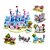 voordelige 3D-puzzels-Legpuzzels 3D-puzzels Bouw blokken DIY Toys Kasteel Papier Wit / Rood Modelbouw &amp; constructiespeelgoed