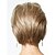 abordables Pelucas sintéticas de moda-mujeres medianas pelucas de cabello dama marrón rectas cortas sintéticas