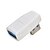 cheap HDMI Cables-Right Angle USB 3.0 Male to Female Adapter - White