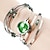 cheap Personalized Watches-Personalized Fashionable Women&#039;s Watch Silver Steel with Beads Bracelet
