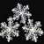billiga Julpynt-10st juldekoration vit snöflinga smycken fest dekoration 28cm