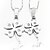 preiswerte Halsketten-Pendant Halskette Aleación Silber Modische Halsketten Schmuck Für Party Alltag Normal