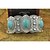 olcso Karkötők-trendi tibeti ezüst ékszerek fém faragott türkiz kristály széles karperecek&amp;amp; karkötők