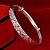 cheap Bracelets-Women&#039;s Round Bangles Silver Jewelry Wedding Party Special Occasion Anniversary Birthday Engagement Gift Daily Casual Office &amp; Career