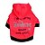cheap Dog Clothes-Cat Dog Hoodie Letter &amp; Number Dog Clothes Puppy Clothes Dog Outfits Breathable Red Costume for Girl and Boy Dog Cotton XS S M L