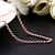 cheap Necklaces-Fashion Snake Shape White Gold Plated Copper Alloy Rolo Chain Necklace(Gold,Rose Gold,White Gold)(1Pc)