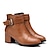 Χαμηλού Κόστους Γυναικείες Μπότες-Γυναικεία παπούτσια - Μπότες - Φόρεμα - Χοντρό Τακούνι - Στρογγυλή Μύτη / Μοντέρνες Μπότες - Δερματίνη - Μαύρο / Καφέ