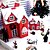 Недорогие Рождественский декор-Рождественские украшения Рождественские снег красный дом, бумаги