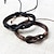 cheap Men&#039;s Bracelets-Leather Bracelet Twisted woven Unique Design Vintage Fashion Leather Bracelet Jewelry Black / Coffee For Christmas Gifts Party Daily Casual