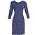 cheap Women&#039;s Dresses-Work Bodycon Dress - Polka Dot Crew Neck All Seasons Blue